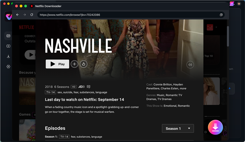 download from Netflix