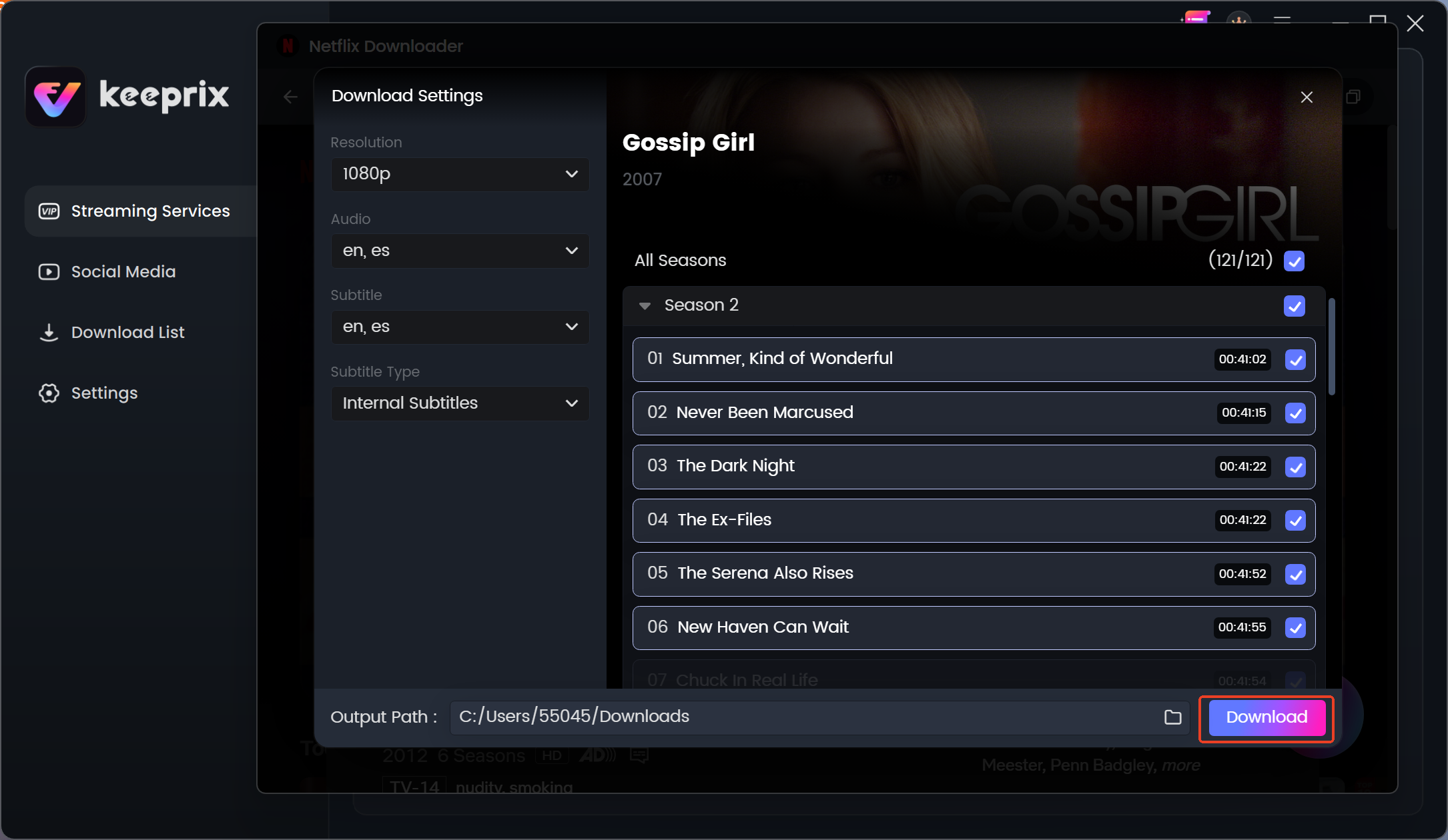 Download Gossip Girls with Keeprix