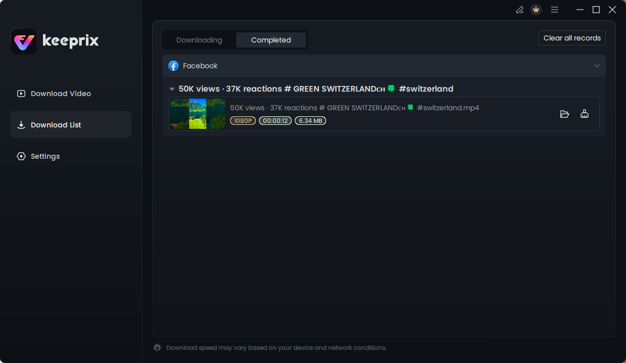 The Download Completed