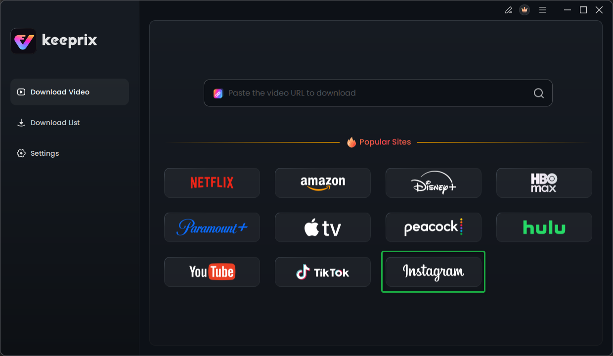 Choose Instagram Platform