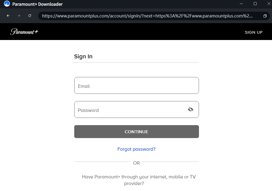 Log in Paramount+ Account