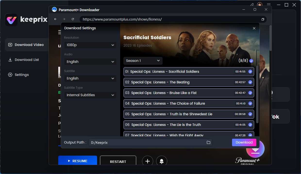 Configure Download Settings