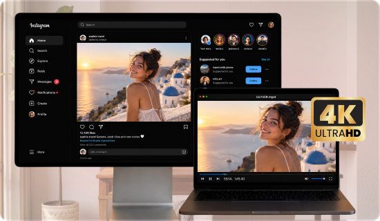 Flusso di download Instagram pronto per il viaggio