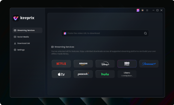 Install Keeprix and open hbomax in the built-in browser