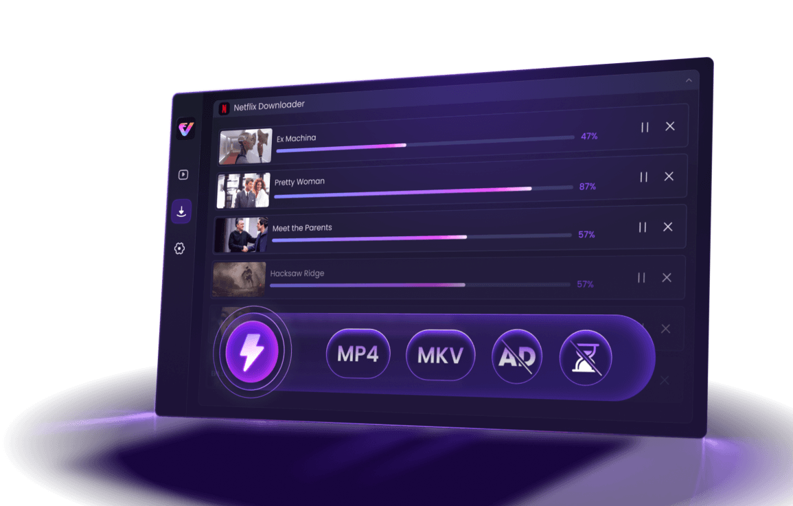 Interfaz de Keeprix Netflix Downloader