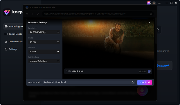 Paramount+ videolarını indirip yerel dosyalar olarak düzenleyin