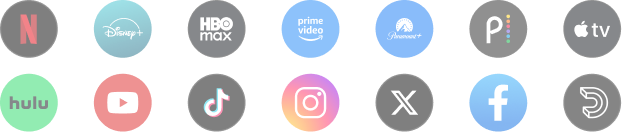 Popular supported video platforms