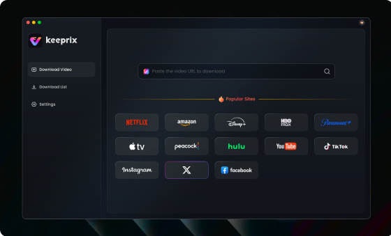 Install Keeprix and open youtube in the built-in browser