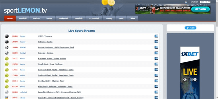 SportLemon TV Website
