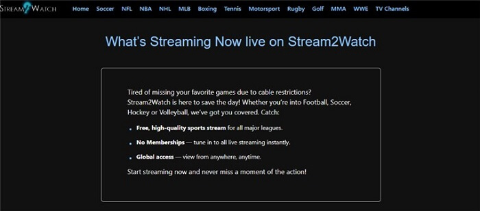 Stream2Watch