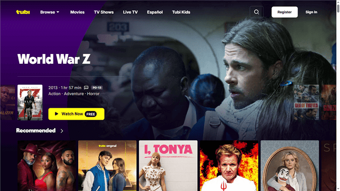 Tubi Interface