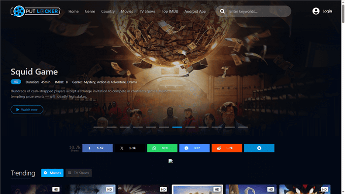 Putlocker Interface