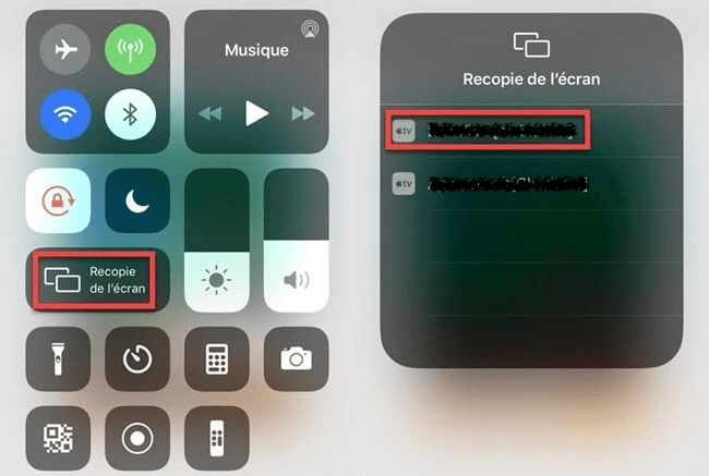 Recopie de l’écran