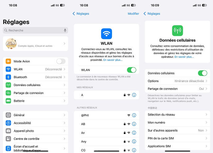 Modifier les paramètres Wi-Fi
