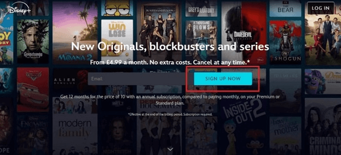 Disney Plus s'inscrire maintenant