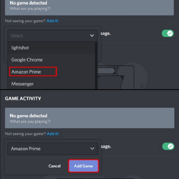 Discord ajouter un jeux