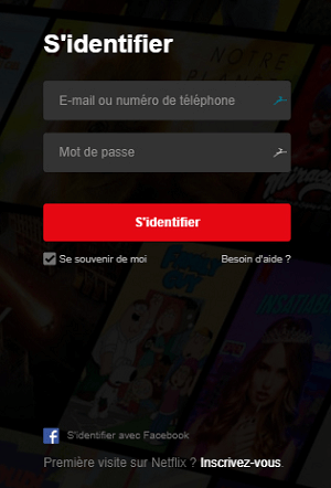 Connection à Netflix
