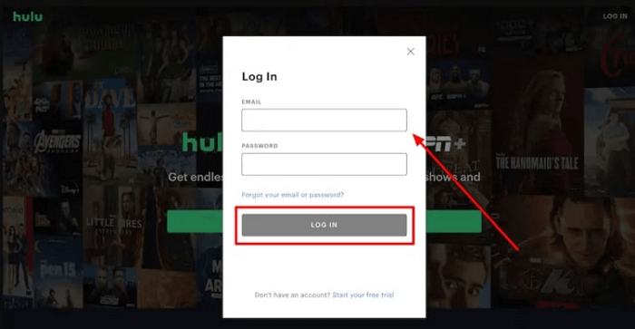 Console de jeux -connecter à votre compte Hulu