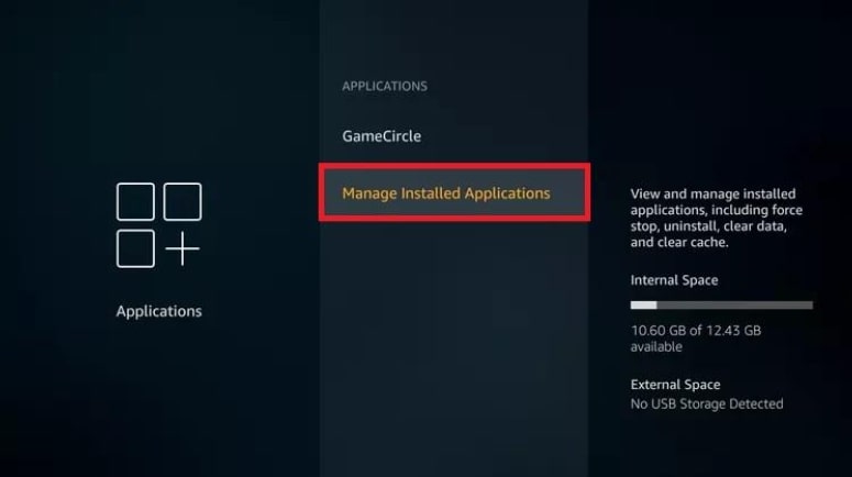 Applications installées gérées par la presse