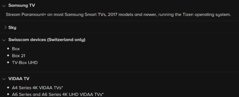 Appareils intelligents compatibles