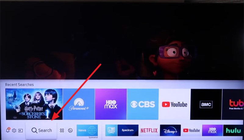 Recherchez Paramount Plus sur votre téléviseur Samsung.