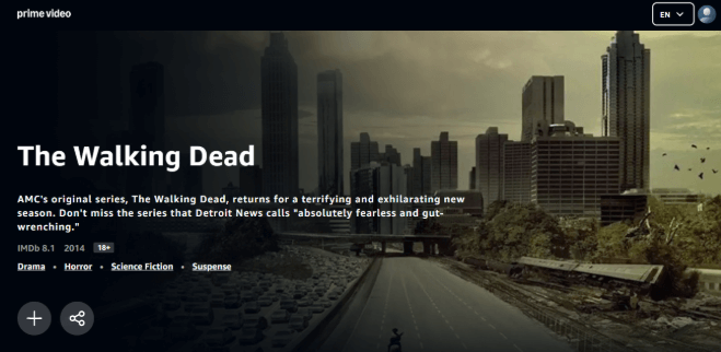 Prime Video Streaming TWD