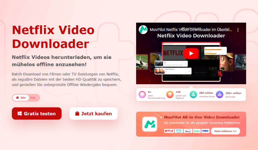 MovPilot Netflix Video Downloader