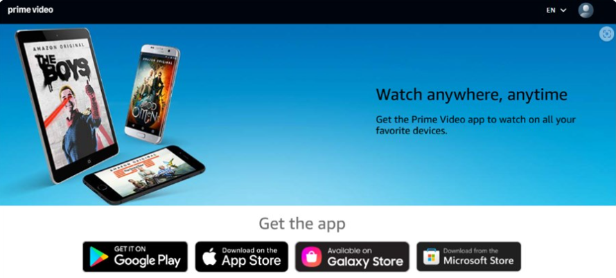 Amazon Prime Video auf Gerät herunterladen