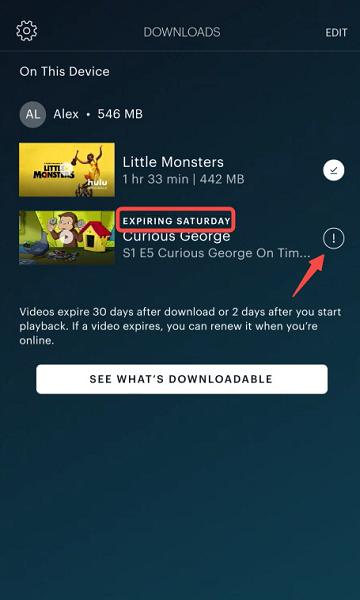 Ablaufdatum für Downloads