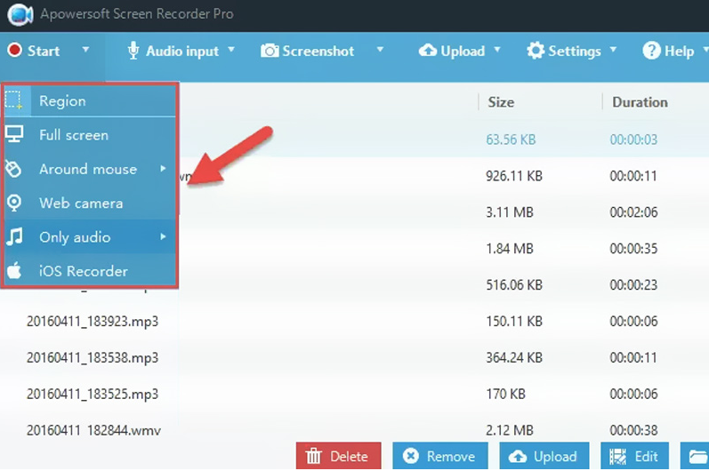Netflix-Videos mit Apowersoft Screen Recording aufnehmen