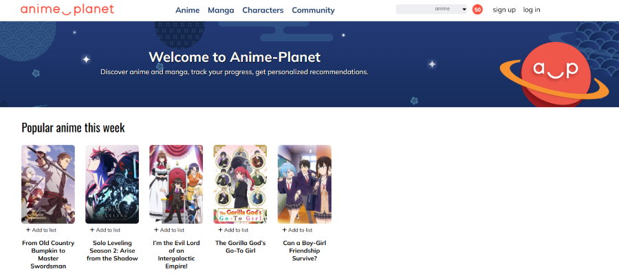Anime-Planet-Schnittstelle