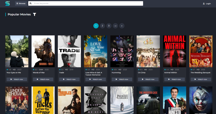 SFlix Schnittstelle