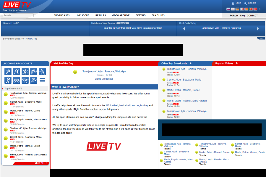 LiveTV Schnittstellen