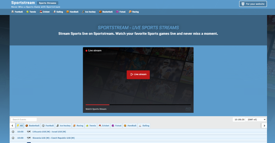 SportStream Schnittstellen