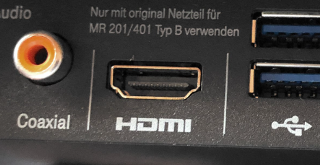 HDMI-Anschluss überprüfen