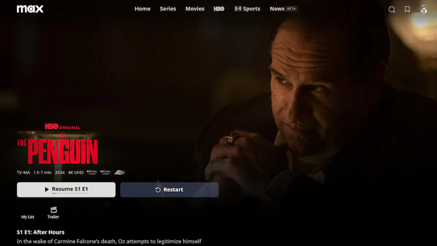 HBO Max Video Offizieller Download