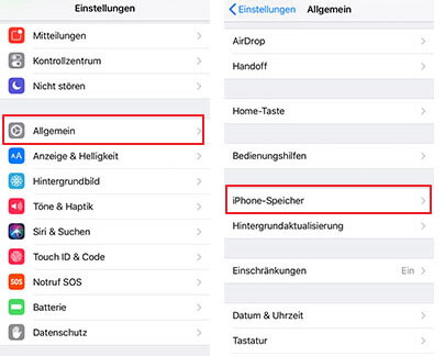 iPhone-Speicher