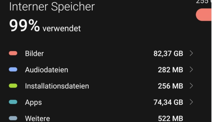 Speicher überprüfen