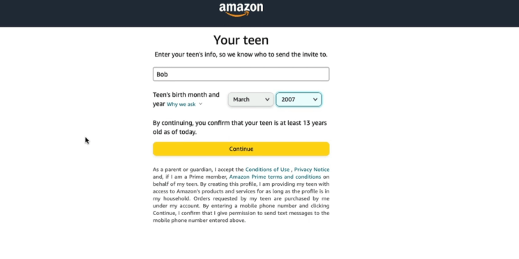 Details zum Teenager hinzufügen