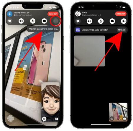 Meinen Bildschirm teilen