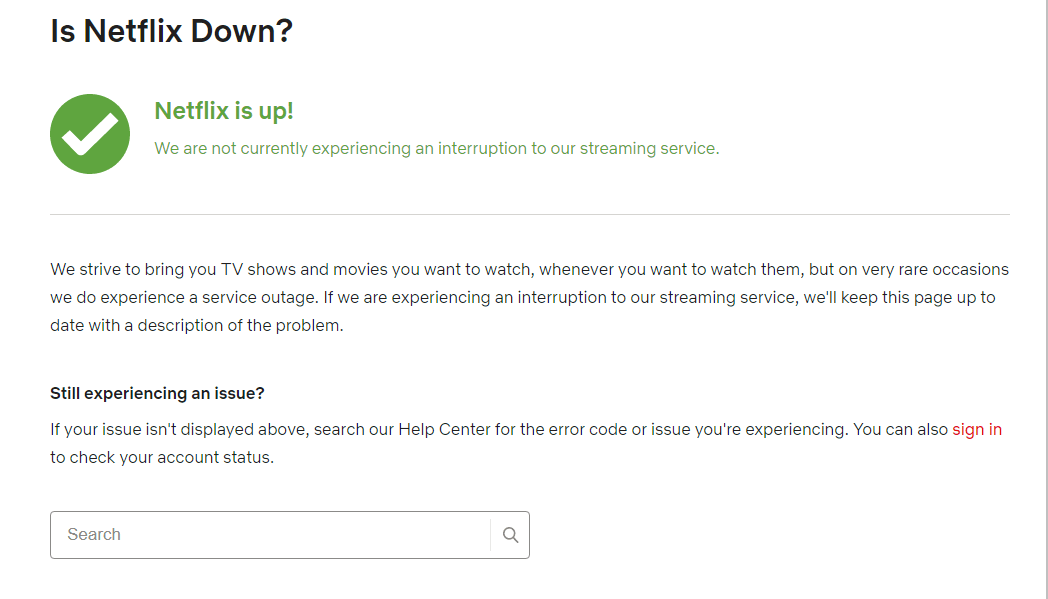 Netflix-Server überprüfen