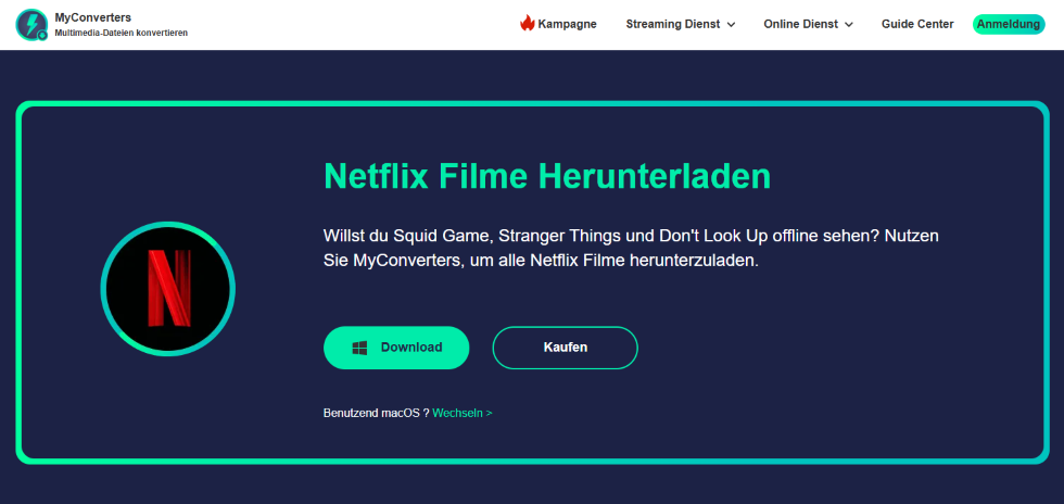 MyConverters Netflix Video Downloader